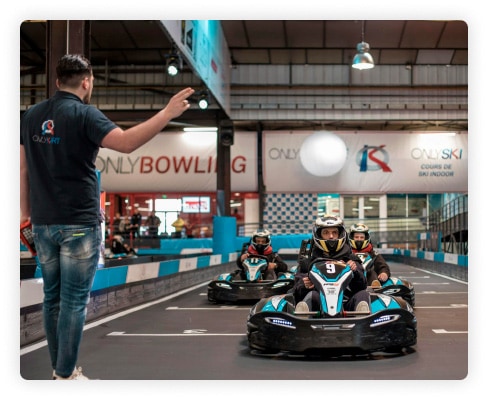 salida carrera de karts
